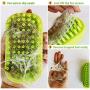 Pet Bath and Massage Brush, Great Silicone Shampoo Brush for Long & Short Hair Medium Large Pets Dogs Cats Bath Deshedding and Massaging Anti-Skid Rubber