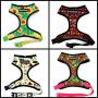 Paw Prints Dog Harness Leash Set NO Choke, Light Padding,Neoprene Lining,Made of Breathable Material,Adjustable Straps,Provides Comfortable Maximum Control (Tribal Stripes, Small)
