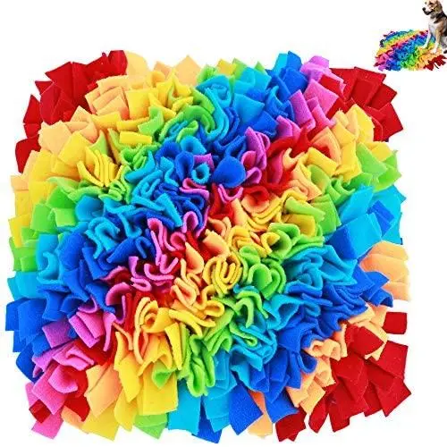 Snuffle Mat for Dogs - Nosework Blanket Feeding Mat for Small Dogs,Dog Activity Digging Toy Sniffle Mat Machine Washable, Great for Stress Release Snuffle Mat for Dogs - Nosework Blanket Feeding Mat for Small Dogs,Dog Activity Digging Toy Sniffle Mat Machine Washable, Great for Stress Release