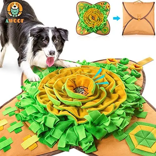 AWOOF Snuffle Mat Pet Dog Feeding Mat, Durable Interactive Dog Toys Encourages Natural Foraging Skills AWOOF Snuffle Mat Pet Dog Feeding Mat, Durable Interactive Dog Toys Encourages Natural Foraging Skills