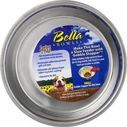 Loving Pets Metallic Bella Bowl, Small, Champagne