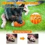 FOCUSPET Squeaky Dog Toys for Aggressive Chewers Large Breed Pet Chew Toys Dog Almost Indestructible Durable Squeaky Toys with Non-Toxic Natural Rubber for Medium Large Breed Dogs Puppies