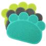 CocoStore Easy to Use Dog Puppy Pet Cat Dish Bowl Feeding Food Mat Paw Shape PVC Placemat Wipe Clean