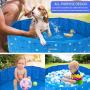 Katoggy Foldable Dog Pet Bath Swimming Pool Collapsible PVC Bathing Tub Portable Folding Wash Tub, Extra-Tough, Anti-Scratch, Easy to Drain, Anti-Slip Kiddie Pool for Large Dogs and Kids