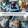 LIMETEK Pet Car Booster Seat, Elevated Car Seat for Dogs with Metal Frame Construction, Lookout Dog Car Seats for Small Dogs Pets Up to 25Lbs
