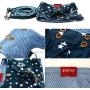 BroBear Pet Stars Vest Mesh Harness and Leash Set Blue for Cats & Small Dogs Blue