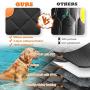 URPOWER 4-in-1 Convertible Dog Car Seat Cover 100% Waterproof Dog Seat Cover Nonslip Dog Hammock 600D Heavy Scratchproof Pet Seat Cover for Cars Back Seat with Mesh Window for Cars Trucks and SUVs