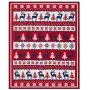 Blueberry Pet Super Soft Cozy Ugly Christmas Reindeer Knitted Throw Blanket, 50” x 60”, Tango Red & Navy Blue Blueberry Pet Super Soft Cozy Ugly Christmas Reindeer Knitted Throw Blanket, 50” x 60”, Tango Red & Navy Blue