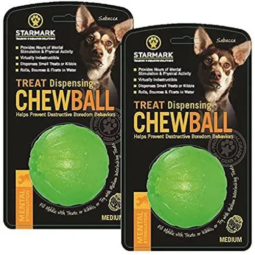 Starmark Treat Dispensing Chew Ball Starmark Treat Dispensing Chew Ball
