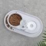Yangmani New Automatic Feeder Drinking Fountains Dual Port Drinking Bowls Bowls Stainless Steel Pet Supplies Feeding Stations