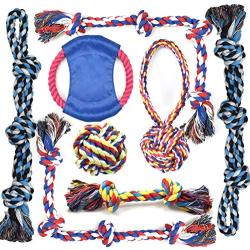 LECHONG Rope Dog Toys for Aggressive Chewers Large Breed Medium Breed, Dog Chew Toys Heavy Duty Nearly Indestructible Dental Dog Rope Toys Prevents Boredom and Relieves Stress