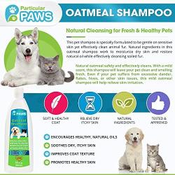 Particular Paws Oatmeal Shampoo for Dogs and Cats with Shea Butter, Aloe Vera, Chamomile