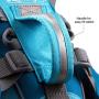 Kurgo Baxter Backpack for Dogs, Saddlebag Back Pack Harness, Hiking Pack for Dogs, Packs for Pets to Wear, Camping & Travel Vest Harness, Reflective, Lightweight, For Pets 30-110 lbs
