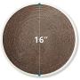 HIPIPET Cat Scratcher Pad for Indoor Cats Scratching Post with 3-in-1 Cat Toys Balls Round Cat Scratcher Cardboard Bed for Large Cats and Kitten