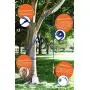 Fenidog Outdoor Bungee Hanging Dog Toy, Interactive Tether Tug Toy for Pitbull & Small to Large Dogs, Ideal for Exercise & Solo Play, Play Tug War, Extra Durable & Safe with 2 Chew Rope Toys