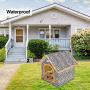 YYDS Outdoor Pet House, Winter Warm Cat House Waterproof, Leopard Print Stray Kitty House Thickened Weatherproof Pet Shelter for Cat Dog