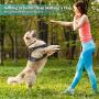 ATOPARK Dog Harness No-Pull Pet Harness Adjustable Comfortable Harness with Handle Outdoor Pet Vest Reflective Oxford Soft Breathable Vest Easy Control for Small Medium Large Dog Grey M