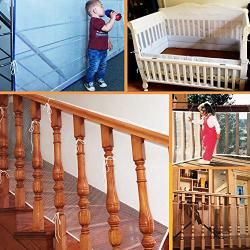 LULUME Baby Rail Net - Banister Stair and Balcony Net for Indoor & Outdoor - Pet and Toy -10 ft x 2.5 ft