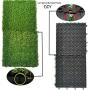 Hamiledyi Artificial Rabbit Grass Mat,Dog Grass Pee Pads,Artificial Turf Pet Grass Mat for Puppy Potty Bunny Chinchilla Guinea Pig TrainerFloor Plastic Mats Feet Pads Indoor Outdoor Fake Grass 2pcs