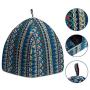 Hollypet Self-Warming 2 in 1 Foldable Comfortable Triangle Cat Bed Tent House, Navy Blue