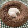 waitata Modern Soft Plush Round Dog Bed Cat Bed Donut Pet Bed for Small Dogs and Cats Self Warming Indoor Sleeping Bed Multiple Sizes (20/24/28)
