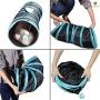 SunGrow Collapsible Cat Play Tunnel, Interactive Portable Kitty Tube with Peep Hole and Crinkle Ball for Puzzle, Exercising, Hiding & Resting, Ideal for Multi-cat and Independent Playing