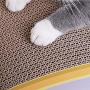 Fuerlun Cat Scratch Pad, Banana Designed Cardboard Cat Scratcher for Indoor Cats, Cat Swing Bed, Durable Interactive Cat Toy Scratching Pad with Catnip for Kittens