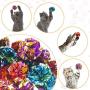 Sumind 24 Pieces Colorful Crinkle Cat Toys Balls Kitten Mylar Balls with Rustle Sound for Playing and Interact with Cats (Random Color)