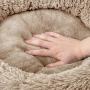 FlySheep Round Cat Bed Pet Bed Small Dog Bed, Soft Microfiber Donut Cuddler Cushion Warm for Winter