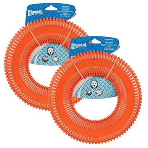 Chuckit! Rugged Flyer Dog Toy,Small or Large (2 Pack)