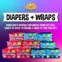 Disposable Dog Female Diapers | 20 Premium Quality Adjustable Pet Wraps with Moisture Control & Wetness Indicator | 20 Count Extra-Large Size
