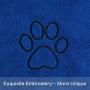 SUNLAND Dog Towel Super Absorbent Pet Bath Towel Microfiber Double Density Dog Drying Towel for Dogs and Cats 30Inch x 50Inch