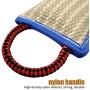 PET ARTIST 3 Handles Jute Bite Pillow 9.5'' 6.5''-Linen Tug Toy for Young Dogs