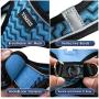 YIMEIS Dog Harness and Leash Set, No Pull Soft Mesh Pet Harness, Reflective Adjustable Puppy Vest for Small Dogs, Cats (XS, Blue)