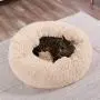 HACHIKITTY Calming Cat Bed Machine Washable, Cat beds Indoor Cats Medium, Flush Faux Fur Donut Cat Bed HACHIKITTY Calming Cat Bed Machine Washable, Cat beds Indoor Cats Medium, Flush Faux Fur Donut Cat Bed