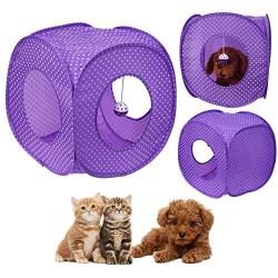 HOT Kitten Cat Small Dog Puppy Kennel Tents Cats Nest Toy House Portable Foldable Cute Dots Pet Tent Playpen Outdoor Indoor Tent