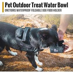 OneTigris Military Pet Bowl Collapsible 32 oz Treat Food & Water Holder for Small to Medium Puppy Dog