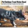 OneTigris Military Pet Bowl Collapsible 32 oz Treat Food & Water Holder for Small to Medium Puppy Dog