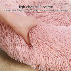 Pet Bed, Donut Cat and Dog Cushion Bed, for Small Medium Large Dogs Ultra Soft Calming Bed,Available in Multiple Colors & Styles,Gray,110cm