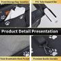 SWIHELP Pet Car Booster Seat Travel Carrier Cage, Oxford Breathable Folding Soft Washable Travel Bags for Dogs Cats or Other Small Pet