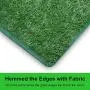 LOOBANI Dog Hemming Grass Bathroom Pads, Artificial Turf Pet Grass Replacement Mat, Portable Puppy Potty Trainer for Indoor/Outdoor Use (18'' x 28'')