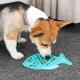 CALIDAKA Licking Mat for Dogs & Cats,Slow Feeder Dog Mat Foldable Silicone Pet Slow Food Bowl 9.6x7.48x0.3inch