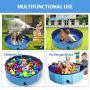 MARUNDA Foldable Dog Pool,Pet Swimming Pool for Dog Pools for Large Dogs, Slip-Resistant Material Kids Pool.
