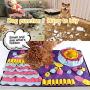 SINJEE Snuffle Mat for Dogs, Dog Snuffle Mat, Snuffle Mat for Small Large Dogs Easy to Fill and Machine Washable Training Mats Pet Activity/Toy/Play 28“X20”Mat,Gift Portable Bowl