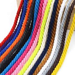 Natural Twisted Cotton Rope Soft Triple-Strand Twisted Cotton Rope for Sports,Decor,Pet Toy, Crafts&Indoor Outdoor Use Dia1/8,1/6,1/5,1/4,3/8,2/5,1/2,3/5,4/5and25/50/100ft and 150ft