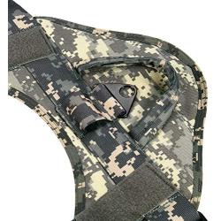 GZWER Waterproof Durable Molle Dog Harness Vest Military Tactical Service Dog Hunting Vest