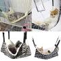 AKIRO Pet Cage Hammock, Pet Hanging Bed Round Dot Tower Zebra Leopard Pattern Warm Pet Hammock Pet Cage Hammock, Soft Plush Hanging Pet Cat Bed Mat Winter Warm Cotton Cat Hammock for Kitten Cat Cage