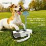 Dog Water Dispenser Pet Fountain - Upgraded 2020 Easy Paw Activated Dog Steps Eco-Friendly Pet Water Fountain with New Durable Leak-Proof Dog Bowl Hose Fresh Water Funny Dog Toys Keep Pets Cool