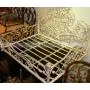 French Iron WHITE SCROLL Dog Pet Cat Bed Victorian Antique Fleur de Lis European by Intelligent Design