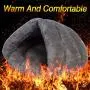 MeiLiMiYu Cozy Plush Cat Cave Tent Bed Self Warming Pet Bed Washable Portable Sleeping Bag for Indoors Cats and Puppy MeiLiMiYu Cozy Plush Cat Cave Tent Bed Self Warming Pet Bed Washable Portable Sleeping Bag for Indoors Cats and Puppy